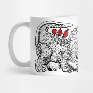 Triceratop collector of birds Mug